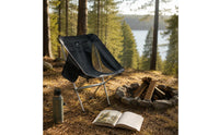 Lightweight Moon Chair Foldable Portable Camping Chair Heavy Duty for Picnic, Travel, Fishing