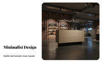 Versatile Design Checkout Counter Stable Structure Minimalist Shop Counter Easy to Clean Payment ier's Desk Sturdy Construction for Salon Owners, Receptionists, Office Managers, Clothing Boutique, Retail Shop, Lobby