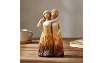Faceless Sculpture Hand-Painted Human Figurine Gradient Abstract Figurine for Collectors, Shelf, Mantel, Desk