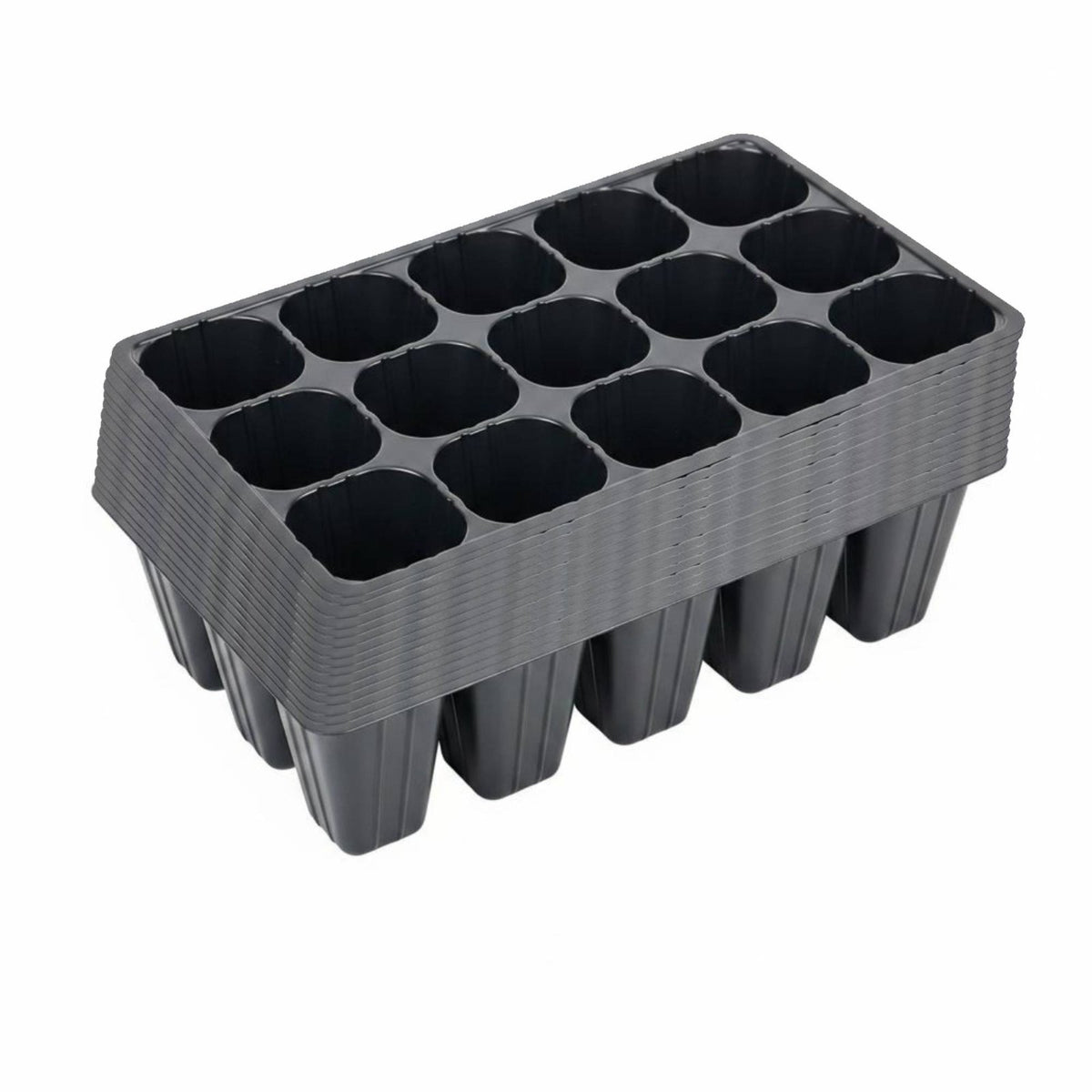 15 Pieces Starter Tray Reusable Plant Sprouting Tray Drainage Holes Gardening Supply for Greenhouse
