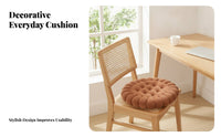 Round Biscuit Cushion Padded Cookie Chair Pad Cute Shape