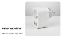 Wirelessreless Fi Smart Plug Wirelessreless Th Port Timer Function Wireless-Fi Smart Plug Distant Control Power Socket No Hub