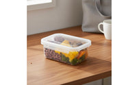 Portable Airtight Food Storage Container Set Space-Saving Freezer Storage Box Included Plastic Food Box with Lid Transparent
