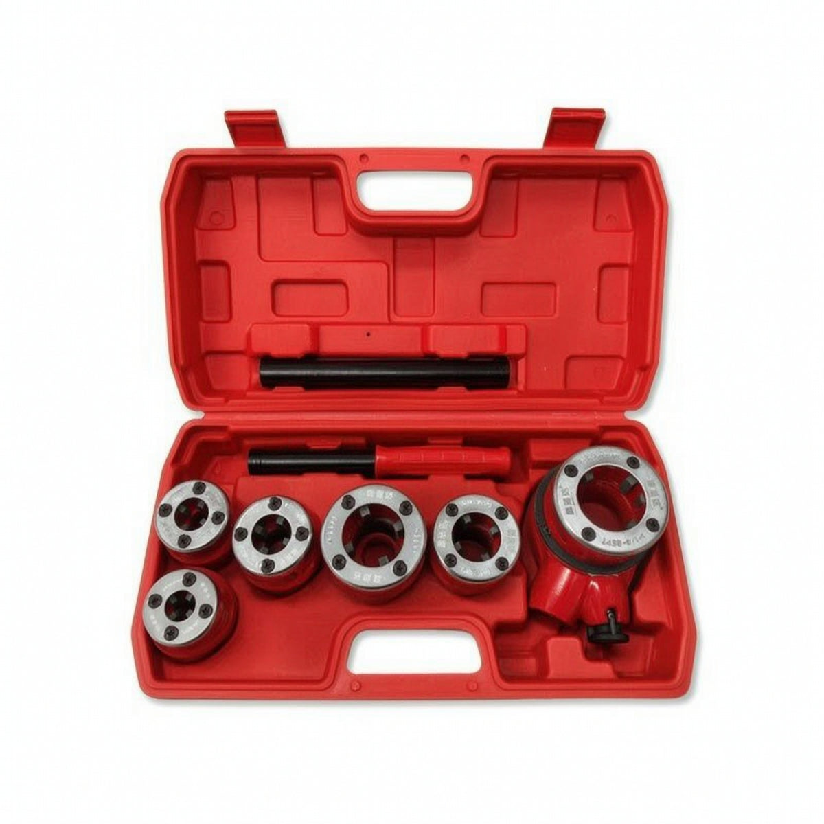 Ratchet piping Threader Kit Compact piping Threading Machine with Case Heavy Duty Tool for Plumbers, Pipefitters