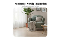 3 Pieces Upholstered Sofa and Loveseat Modern Minimalist & design Lounge Furniture Nordic Design Couch Combo for homeowners, Families, Cafe, Small areas