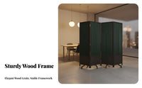 Foldable Design Multi-Panel Folding Screen Mobile 4-Panel Partition Screen Freestanding Room Divider Portable for Office Workers, Business Owners, Interior Designers, Bedroom, Restaurant, Studio Apartment