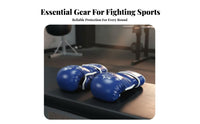 Shock Absorption Boxing Training Gloves PU Leather Sanda Gloves Adjustable Wrist Strap Combat Sports Gear Wear-Resistant for Adults, Boxers, Combat Artists, Competition, Grappling, Gym