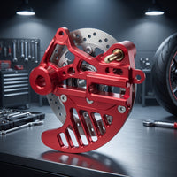 Rear Brake Disc Guard Aluminum Alloy Brake Guard with Bracket Motorcycle Disc Protector for Unpaved Terrain