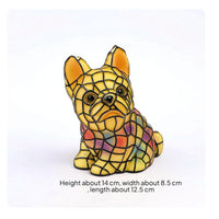 Mosaic Dog Night Light Cute Dog Lamp Cordless Puppy Night Light Cozy for Children, Bedside Table