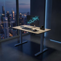 Compact Design Motorized Sit Stand Desk Ergonomic Electric Standing Desk Memory Presets Small Electric Lift Table