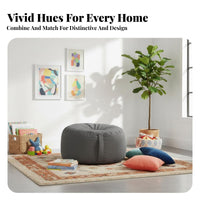 Minimalist Design Upholstered Round Pouf Soft material Cover Upholstered Round Ottoman Multi-Functional Small Stool space-efficient Size for Apartment Dwellers, homeowners, Children, Living Room, Balcony, Bedroom, Entryway