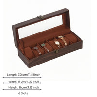 Watch Storage Box Transparent Window Watch Display Box Front Latch