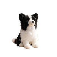 Border Collie doll Authentic-Looking Stuffed Dog Furry Toy for Kids, Young Children, Nursery