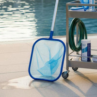 Easy Scoop Rim Pool Cleaning Net Lightweight Swimming Pool Skimmer Net Long-Lasting Deep Mesh Foliage Skimmer Heavy Duty for Spa, Pond