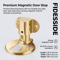Silent Zinc Alloy Floor Mounted Door Stopper, Adjustable Catch for Bedroom, Anti-Collision Holder for Homeowners, Antique Bronze Finish