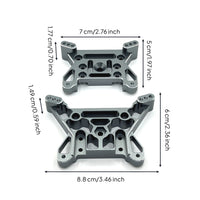 2 Pieces Front and Rear Shock Brackets Upgrade Front Shock Mount Precision RC Car Damping System Components Brackets for Rough Terrain Driving