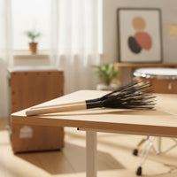 Nylon Drum Brush Flexible Drum Brush Lightweight Drumstick for Drummers, Percussionists, Live Performance, Training Rehearsal