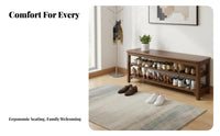 Multi-Functional paddinged Shoe Organizer Multifunctional Design Entryway Bench High Load Capacity Storage Stool Sturdy Frame for Apartment Dwellers, Families, property owners, Foyer, Mudroom, Hallway, Bedroom