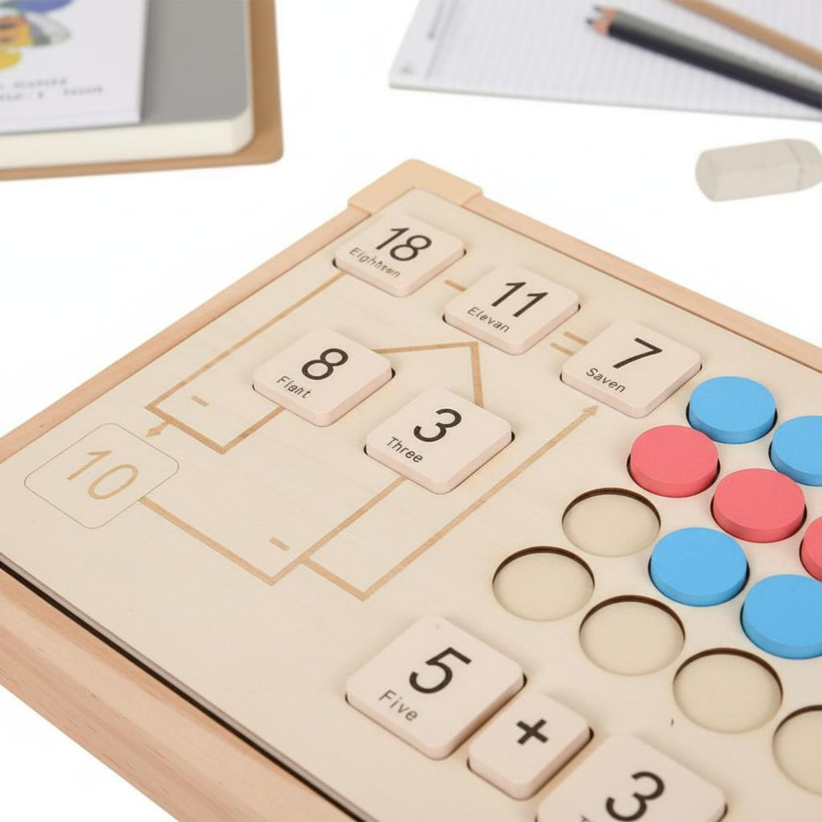 Addition and Subtraction Number Decomposition Toy Early Learning Arithmetic Teaching Toy Educational Math Manipulatives Montessori for Initial Graders, Kids, Young Learners, Home Study, Classroom, Preschool