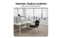 Woven Rear Armchair Nordic and Aesthetic Dining Furniture With Armrests Minimalist Design for Study