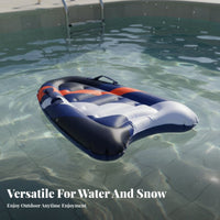 Quick to Inflate and Deflate Inflatable Surfboard Foldable Portable Beach Surfboard High Buoyancy for Adults, Beginners