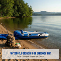 Thickened Inflatable Boat, Portable Foldable Kayak, Outdoor Water Leisure Fishing Dinghy, Random Color
