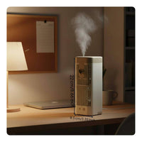 Cools and Humidifies Desktop Air Cooler Fan LED Nightlight USB Water Cooling Fan Multifunctional Personal Air Cooler with Night Light 3 Speed Settings for Students, Office Workers, Dorm Room, Bedroom