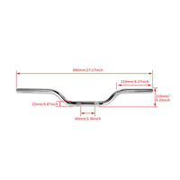 Bent Shape Steel Handlebar Angled Ends Lowelevation Handlebar