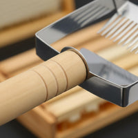 Honey Uncapping Fork Adjustable Uncapping Fork Stainless Steel and Wooden Handle Honey Knife for Beekeepers