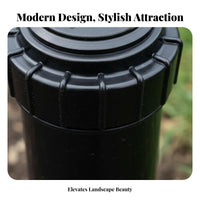 Wide Coverage 18-Hole Water Sprinkler Built-in Nozzle Cleaner Automatic Swinging Sprinkler Long-Lasting ABS Construction for Families, Yard