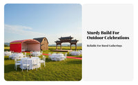 Outdoor Banquet Shelter Waterproof Heavy Duty Party Tent Protection Portable Party Tent for Caterers, Event Organizers, Banquets, Weddings, Parties