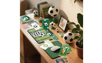 10 Pieces School Supply Soccer Mini Notebook Gift Idea Football Diary Classroom Reward for Students, Kids, Travel