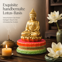 Ceramic Lotus Pedestal for Buddha Statues and Offerings, Anti-Slip Base for Home Altars