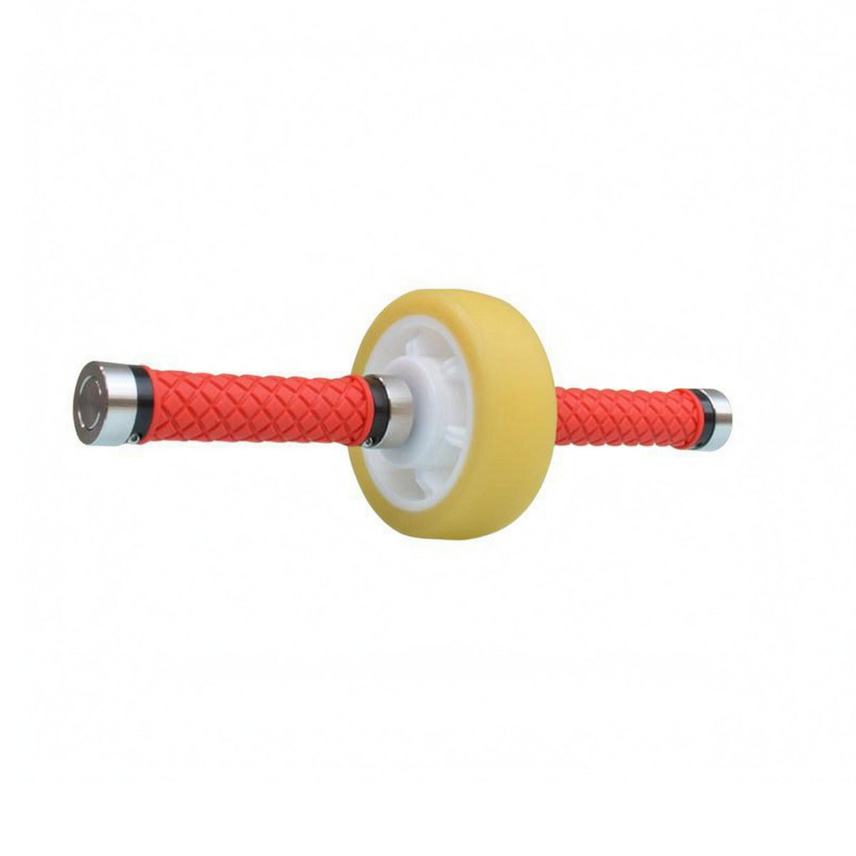 Core Roller Wheel Metal Handles Ab Exercise Wheel Silver End Cap for Indoor