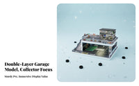 1:64 Scale Parking Garage Detailed Model Garage High-Resolution Details Model Car Parking Lot Scene for Hobbyists