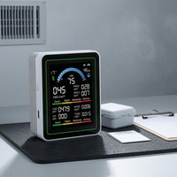 10-in-1 Air Quality Monitor Multi-Sensor Air Quality Monitor CO2 Sensor Real-Time Display Smart