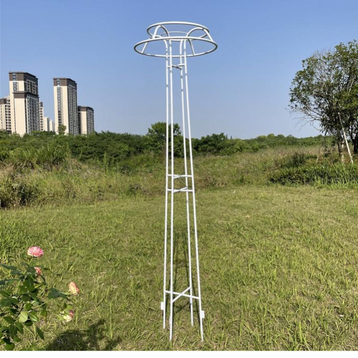 Rust-Resistant Mushroom-Shaped Plant structure long-lasting Garden Trellis Sturdy Support Climbing Frame Elegant Design for Gardeners, Hobbyists, Vegetable Growers, Outdoor, Patio, Balcony, Flower Pot