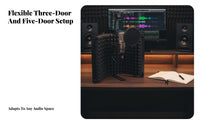 Audio Input Device Soundproofing Screen Noise Reduction Audio Input Device Reflection Screen Foldable Sound Absorbing Panel