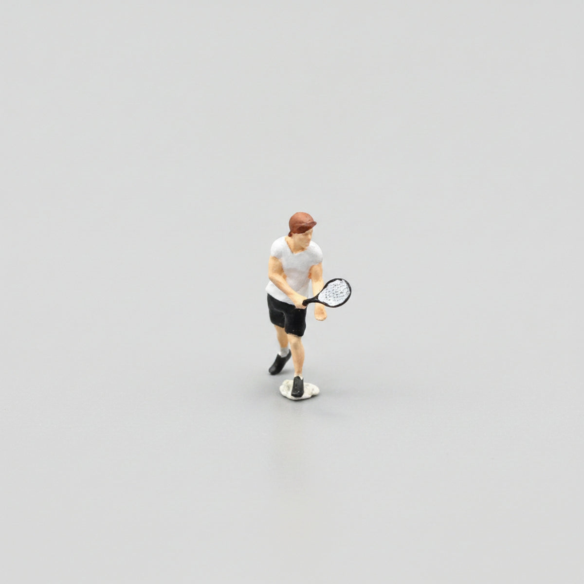Miniature Tennis Player with Racket Realistic Tennis Player Figure Collectible Miniature Figure Model for Desk Display