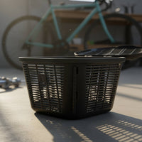 Bike Basket with Lid Easy Installation Rear Cycle Basket Heavy Duty for Students, Biking