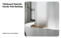 Waterproof magnetically-attracting Closure Partition Curtain toolcomplimentary installationing Installation Bath Drape Weighted bottom Bathroom Accessory Space-Saving for Hotel Managers, Dorm Room