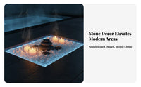 Chinese Aesthetic Sliced Mountain Stsingle Natural Texture Zen Garden Feature Versatile Arrangement Landscaping Compsinglent Symbolic Meaning for Landscape Designers, Interior Decorators, Courtyard, Living Room, Mindfulness Practice Studio, Hotel Lobby
