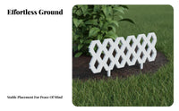 Plastic Garden Fence Weather Resistant Plastic Garden Fence Panel Multi-Purpose