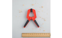Ergonomic Handle A-Type Coil Clamp Non-Marring Pads Quick Release Woodworking Clamp Pivoting Grippers for Hobbyists, Home Improvement