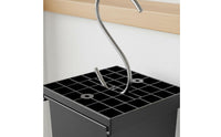 Multi-Purpose Vine Planter Bracket Easy to Install Wall Mounted Flower Pot Holder Space Saving Ceiling Hanging Planter Holder Black Finish for Balcony, Garden
