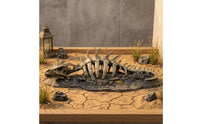 Resin Dragon Skeleton Ornament Sleek Dragon Bone Aquarium Decor Textured Skeleton Aquarium Ornament Long