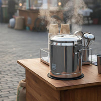 Stainless Steel Insulated Barrel Triple Level Insulation Professional Milk Tea Container Insulated Beverage Dispenser Easy To
