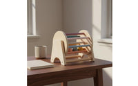 Educational Rolling Reasoning Mechanism Training Wooden Rolling Drum Rainbow Colors Wooden Bead Roller for Nursery