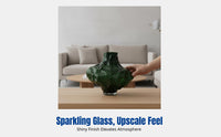 Glass Vase, Irregular Surface, Nordic Minimalist Design, Living Room Home Decor