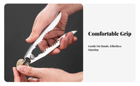 Clam Shell Unseal Er Multi-Functional Clam Unseal Er Plier Shell Unseal Er Tool Non-Slip Handle Seafood Sheller Tool